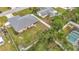 Aerial view of house and surrounding area at 161 Sandhurst Dr, Venice, FL 34293