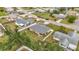 Aerial view of neighborhood and house at 161 Sandhurst Dr, Venice, FL 34293