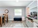 Kitchen dining area with wood table and chairs at 161 Sandhurst Dr, Venice, FL 34293