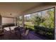 Spacious screened patio overlooking the backyard at 2479 Brassica Dr, North Port, FL 34289