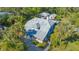 Bird's eye view of the house and surrounding property, revealing its location and size at 2525 Ashton Rd, Sarasota, FL 34231