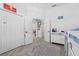 Bright bedroom with access to other rooms and lots of closet space at 5755 Carriage Dr, Sarasota, FL 34243