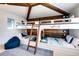 room with a unique wooden bunk bed at 6506 Gulf Dr, Holmes Beach, FL 34217