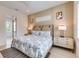 Bright bedroom with a king-size bed and stylish decor at 6506 Gulf Dr, Holmes Beach, FL 34217