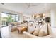 Bright and airy living room with comfortable sofas and a modern aesthetic at 6506 Gulf Dr, Holmes Beach, FL 34217