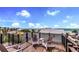 Stunning rooftop deck with ocean views and comfortable seating at 6506 Gulf Dr, Holmes Beach, FL 34217