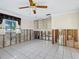 Under renovation: A kitchen undergoing a complete remodel with new flooring at 671 Emerald Harbor Dr, Longboat Key, FL 34228