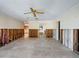 Living room under renovation, showing water damage at 671 Emerald Harbor Dr, Longboat Key, FL 34228