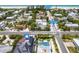Aerial view showing home's location and proximity to the beach at 9407 Gulf Dr, Anna Maria, FL 34216
