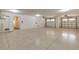 Spacious two-car garage with epoxy flooring at 9407 Gulf Dr, Anna Maria, FL 34216