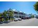 Vibrant street view showcasing shops, restaurants and ample parking at 9407 Gulf Dr, Anna Maria, FL 34216