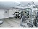 Fitness center with cardio and weight training equipment at 258 Golden Gate Pt # 801, Sarasota, FL 34236