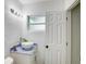 Modern bathroom with white subway tile and floating vanity at 730 40Th St, Sarasota, FL 34234