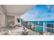 Spacious balcony boasting stunning water views at 555 Quay Cmn # 1603, Sarasota, FL 34236
