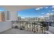 Balcony offering stunning city views and partial water view at 101 S Gulfstream Ave # 11E, Sarasota, FL 34236