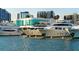 Luxury yachts and waterfront views at the nearby marina at 101 S Gulfstream Ave # 11E, Sarasota, FL 34236