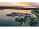 Aerial view of a marina and community at 1010 Tidewater Shores Loop # 103, Bradenton, FL 34208