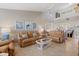 Spacious living room with vaulted ceilings and comfortable seating at 1325 Siesta Bayside Dr # 1325B, Sarasota, FL 34242