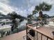 Spacious waterfront deck with canal views and boat dockage at 1827 Baywood Dr, Sarasota, FL 34231
