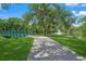 Park with a bridge, pond, fountain, and walking path at 2343 Prospect St, Sarasota, FL 34239