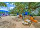 Modern playground with slides, climbing structures, and shade at 2343 Prospect St, Sarasota, FL 34239