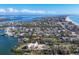 Aerial view of coastal community near the beach at 563 Juan Anasco Dr, Longboat Key, FL 34228