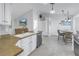 Bright kitchen with stainless steel appliances and an island at 6025 62Nd E Ct, Palmetto, FL 34221
