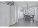 White shutter pantry doors in kitchen area at 6025 62Nd E Ct, Palmetto, FL 34221