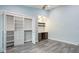 Spacious bedroom closet with built in shelves at 639 Ironwood Cir # 144, Venice, FL 34292