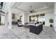 Relaxing outdoor living space featuring comfortable seating at 8328 Sea Glass Ct, Sarasota, FL 34240