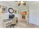Home office with desk, chair, and built-in shelving at 8912 Heritage Sound Dr, Bradenton, FL 34212