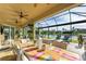 Covered patio with outdoor dining and relaxing lounge areas at 8912 Heritage Sound Dr, Bradenton, FL 34212