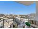 Expansive city views from a private balcony with seating at 111 S Pineapple Ave # 1102, Sarasota, FL 34236