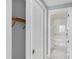Clean bathroom with a bathtub and marble flooring at 111 S Pineapple Ave # 1102, Sarasota, FL 34236