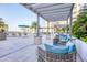 Comfortable outdoor seating area near the pool at 111 S Pineapple Ave # 1102, Sarasota, FL 34236