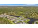 Aerial view showcasing a house's location in a community at 15808 42Nd E Gln, Parrish, FL 34219