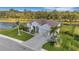 Aerial view of a single-Gathering home with a pond view at 15808 42Nd E Gln, Parrish, FL 34219