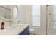 Modern bathroom with updated vanity and walk-in shower at 16511 Cornwall Ln, Bradenton, FL 34202