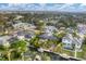 Aerial showing a neighborhood of waterfront homes at 1739 Shelburne Ln, Sarasota, FL 34231