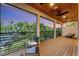 Spacious balcony with amazing sunset views and comfortable seating at 1739 Shelburne Ln, Sarasota, FL 34231