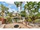 Private dock with fire pit offering waterfront access at 1739 Shelburne Ln, Sarasota, FL 34231