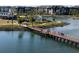 Aerial view of a boardwalk over water in a lively community at 1743 Pinyon Pine Dr, Sarasota, FL 34240