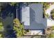 Top down view of house showing roofline, deck, and pool at 2961 Homasassa Rd, Sarasota, FL 34239