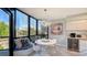 Bright breakfast nook with built-in seating and water views at 565 Sanctuary Dr # A203, Longboat Key, FL 34228
