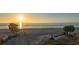 Breathtaking sunrise over the ocean, seen from the beachfront property at 639 Cornwell On The Gulf, Venice, FL 34285