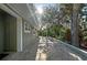 Sun-drenched flagstone patio beside the house at 640 Venice Ln, Sarasota, FL 34242