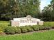 Elegant Bent Tree community entrance sign with manicured landscaping at 7323 Oak Moss Dr # 42, Sarasota, FL 34241