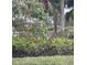 Lush landscaping with red flowers and palm trees at 11608 Little River Way, Parrish, FL 34219