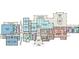 Detailed floor plan showcasing dining, kitchen, lounge, and exercise areas at 1206 Blue Shell Loop, Sarasota, FL 34240