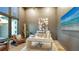 Home office with large windows and hardwood floors at 1206 Blue Shell Loop, Sarasota, FL 34240